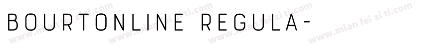 BourtonLine Regula字体转换